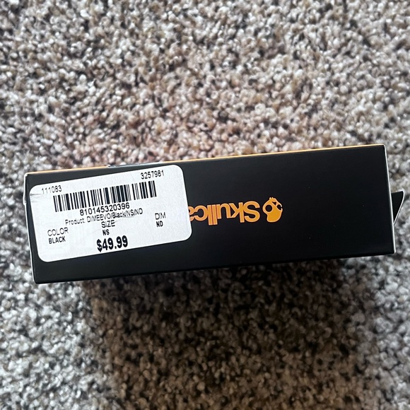 NWT Skullcandy Dime Evo Wireless Earbuds - Black and Orange - Picture 2 of 5